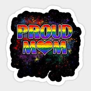 Women Proud Mom LGBT LGBTQ Gay Pride Sticker